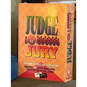 Judge N Jury 1995 Board Game Trials & Tribulations Audio Trials Cassette Tapes